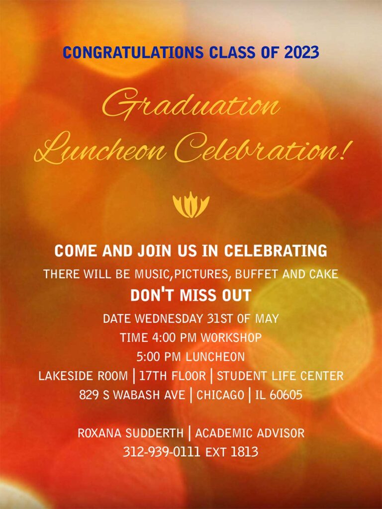 Graduation Luncheon Celebration Flyer