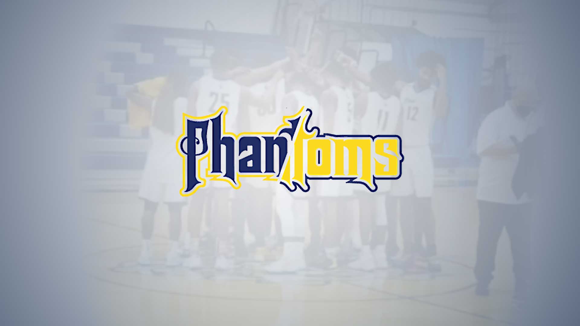 Phantoms Basketball logo splash screen