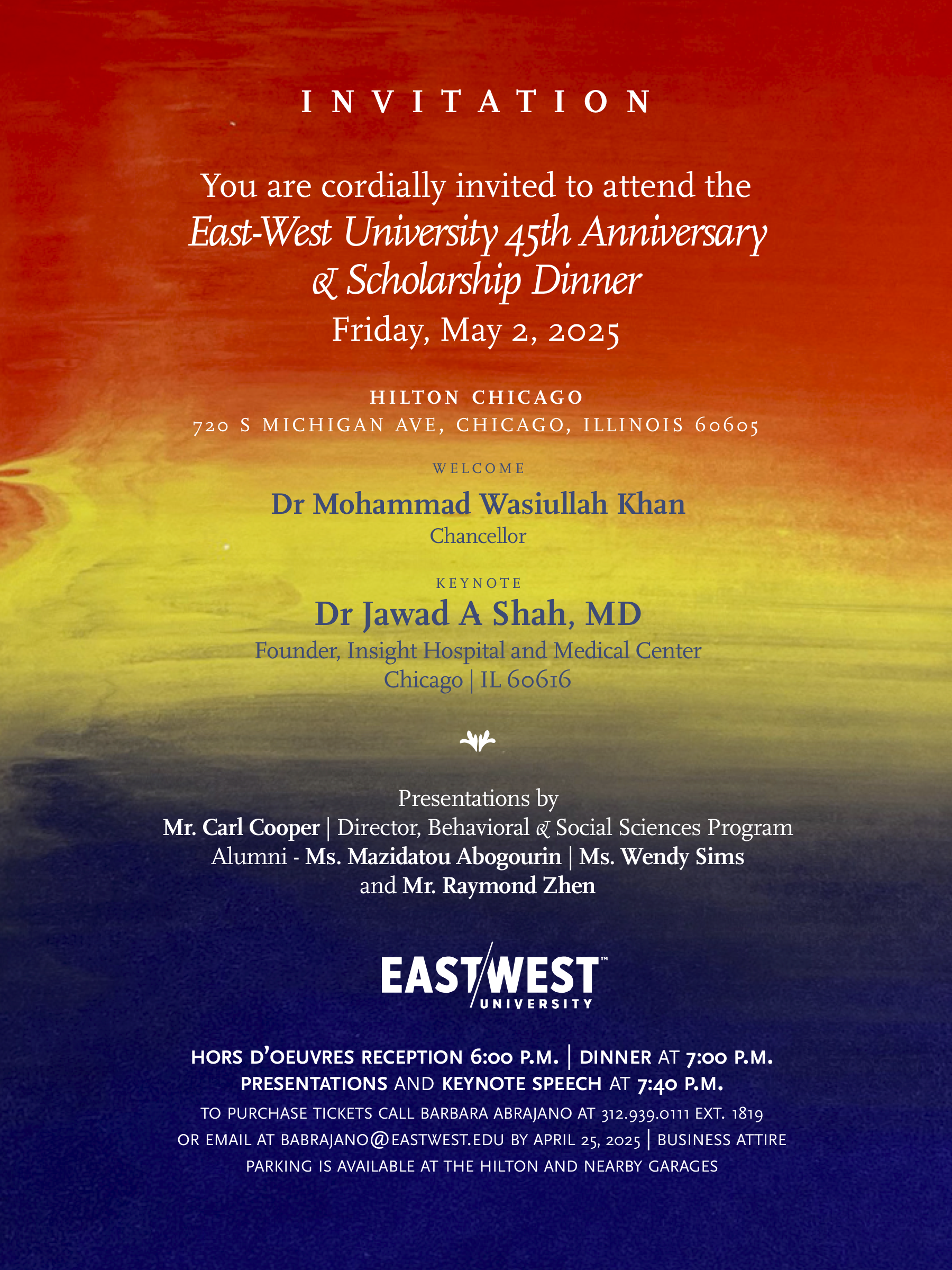 EWU 45th DINNER INVITE 2025